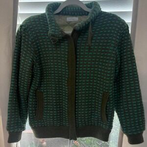 True vintage Bomber jacket teal size small women's